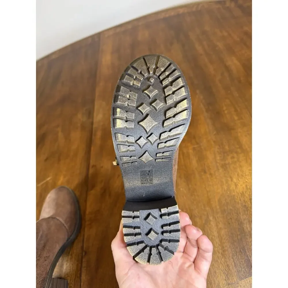 Blowfish Malibu Bootie Boots Faux Fur Zipper Cottage Brown Model 1707 Size 8.5 - Picture 10 of 14